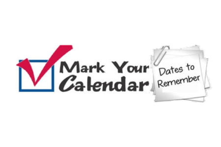 Calendar Updates – Add These to your Calendar!
